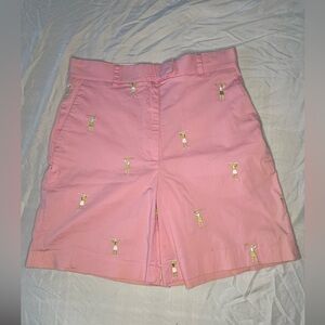 Vintage Lilly Pulitzer Golf Embroidered Pink Shorts